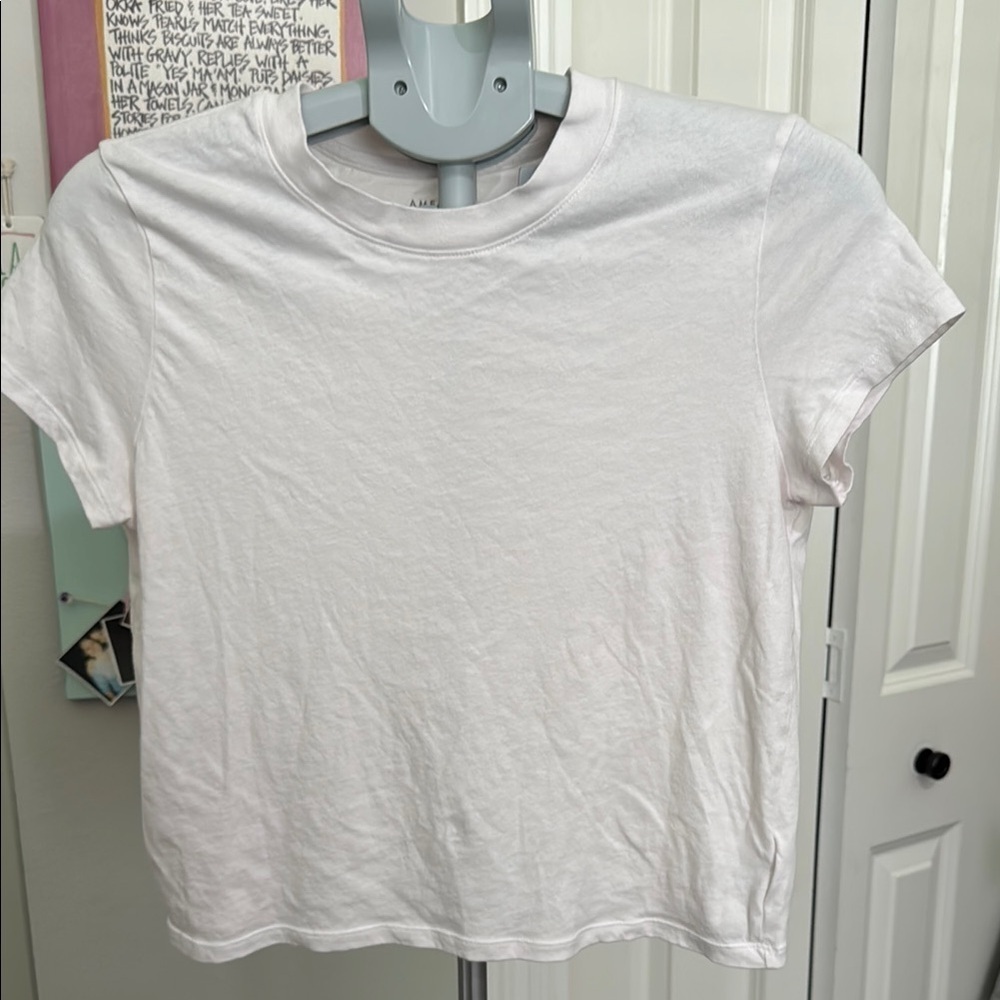 American Eagle Outfitters Classic mini mid rise soft pink Tee